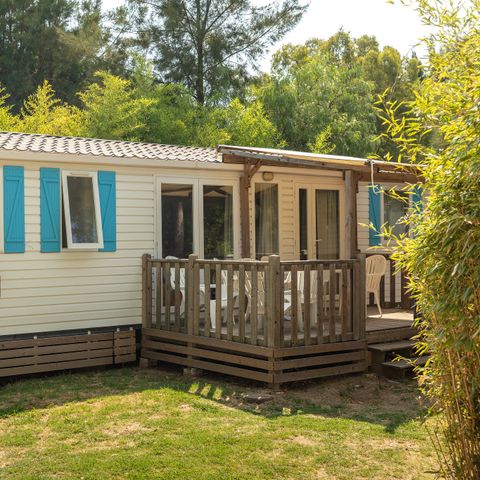 MOBILE HOME 8 people - Classic XL | 3 Bedrooms | 6/8 Pers. | Raised terrace | Air-con.