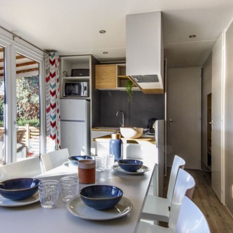 MOBILE HOME 7 people - PREMIUM - 3 bedrooms with air conditioning +TV+ Gas hob + 2 bathrooms