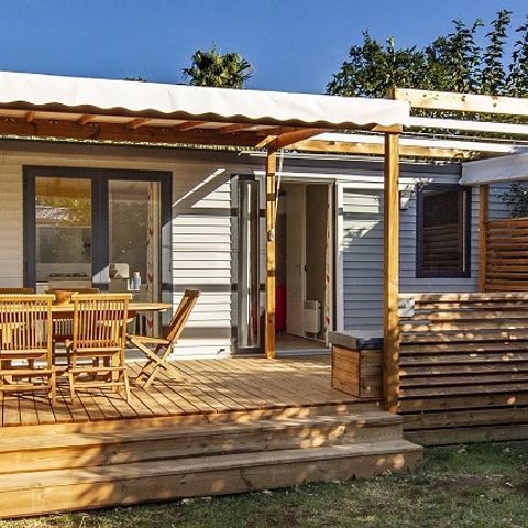 MOBILE HOME 7 people - PREMIUM - 3 bedrooms with air conditioning +TV+ Gas hob + 2 bathrooms