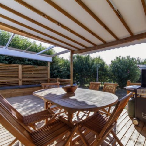 MOBILE HOME 7 people - PREMIUM - 3 bedrooms with air conditioning +TV+ Gas hob + 2 bathrooms