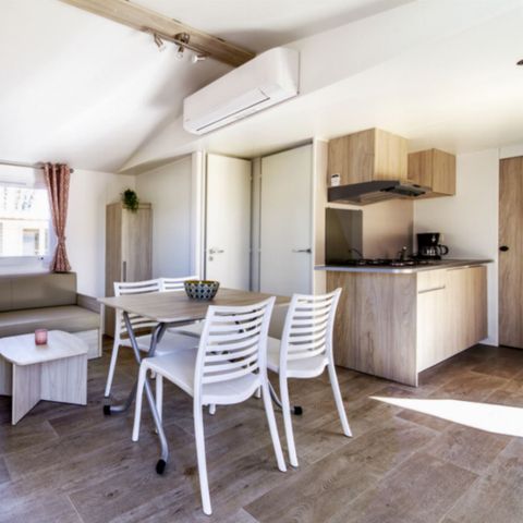 MOBILE HOME 5 people - COMFORT - 2 bedrooms with air conditioning + TV