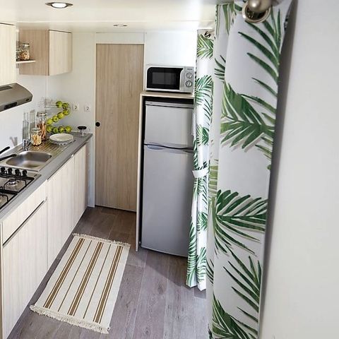 MOBILE HOME 5 people - COMFORT - 2 bedrooms with air conditioning + TV