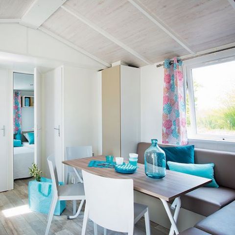 MOBILE HOME 7 people - COMFORT - 3 bedrooms with air conditioning + TV
