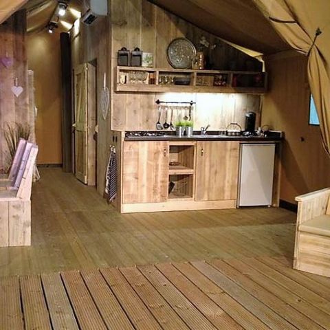 CANVAS AND WOOD TENT 4 people - SAFARI - 2 bedrooms