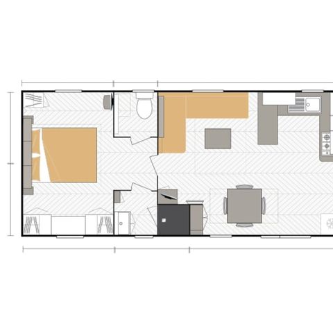 MOBILE HOME 6 people - Excellence 2 bedrooms (6 people)