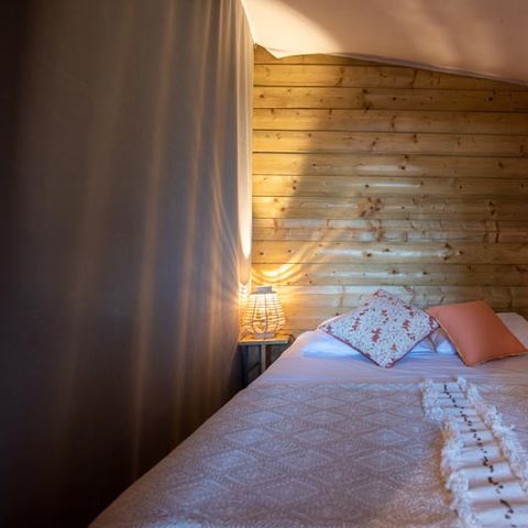 Canvas and wooden tent 5 persons - Lodge Kamari CLASSIC Air-conditioned
