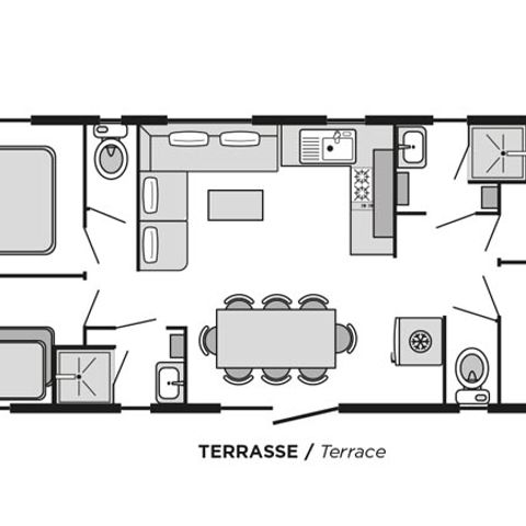 MOBILE HOME 8 people - Tribu CONFORT Air-conditioned