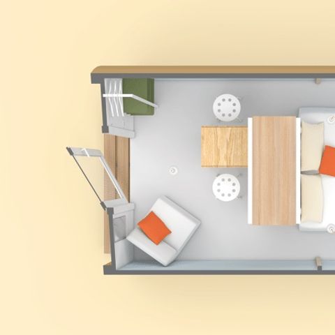 CANVAS BUNGALOW 2 people - COCO SWEET 2 people - 1 bedroom, no sanitary facilities, not air-conditioned