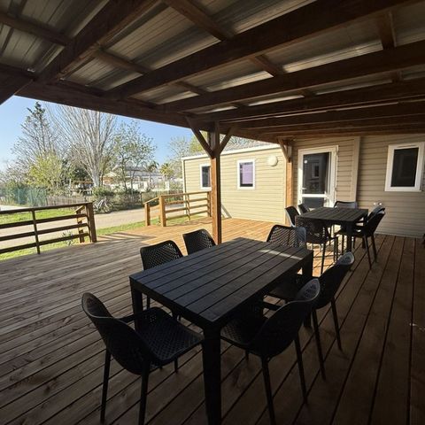 Mobile home 12 persons - Confort GRAND Mistral sleeps 12 - 6 bedrooms, air-conditioned, television