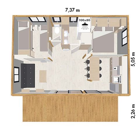 Chalet 7 persons - Premium Flamant – 5–7 people