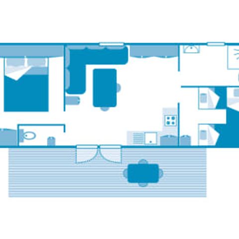 Mobile home 6 persons - Cottage 5/6p 2ch ***