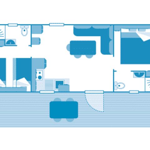 Mobile home 6 persons - Cottage Bergerac 5/6p 2ch ** (in French)