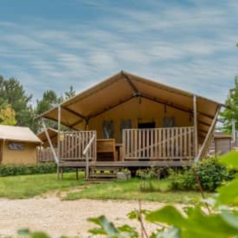 CANVAS AND WOOD TENT 6 people - Lodge Safari 6p 3ch ****