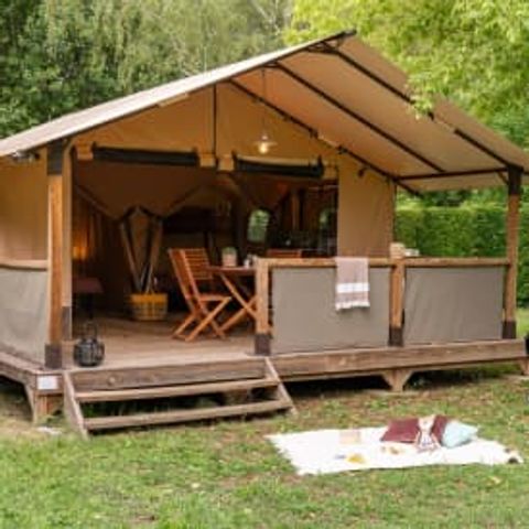 CANVAS AND WOOD TENT 5 people - Milandes 5p 2 bdrm