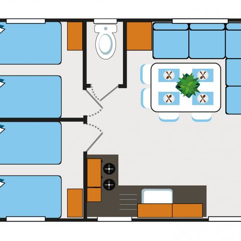 MOBILE HOME 8 people - CLIM - TV