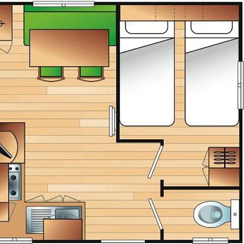 MOBILE HOME 4 people