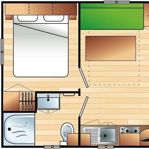 MOBILE HOME 2 people