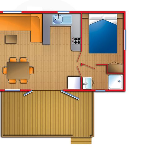MOBILE HOME 6 people - CASITA 6 PAX