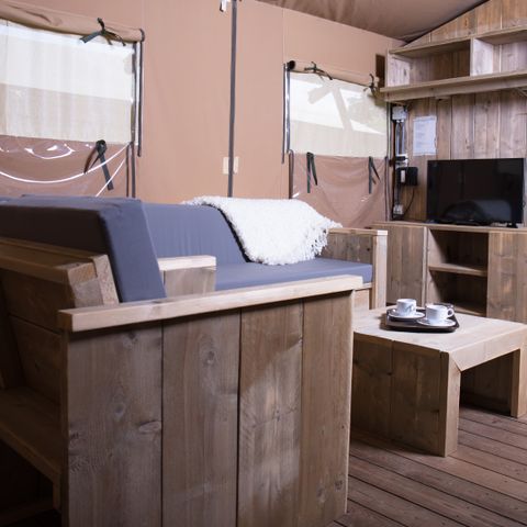 CANVAS AND WOOD TENT 6 people - Luxury Safaritent 6 Persons