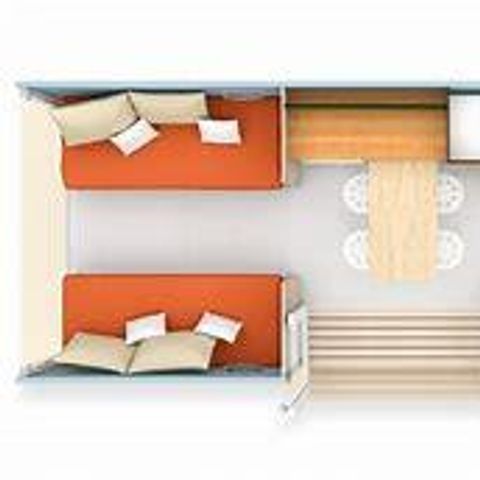 CANVAS BUNGALOW 4 people - COCO SWEET, (without sanitary facilities)