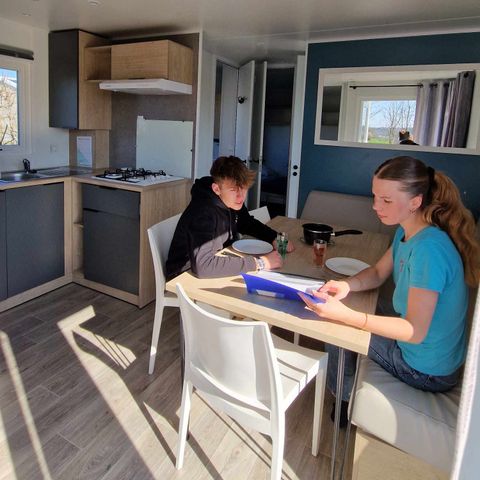 MOBILE HOME 6 people - Mobile Home Lodge 83 Confort 3 bedrooms - 28 m² + integrated terrace of 8 m