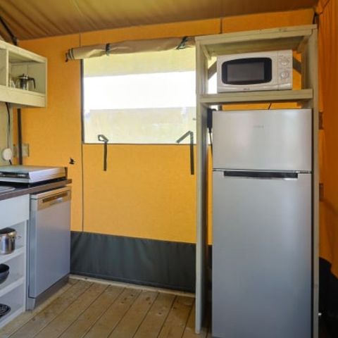 Canvas and wooden tent 7 persons - Belle vue safari tent