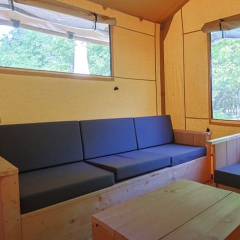 Canvas and wooden tent 5 persons - Thrush safari tent