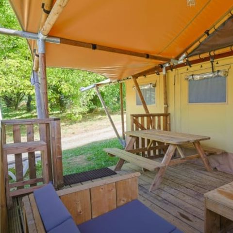 CANVAS AND WOOD TENT 5 people - Thrush safari tent