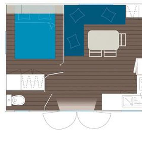 Mobile home 6 persons - Comfort - 2 bedrooms