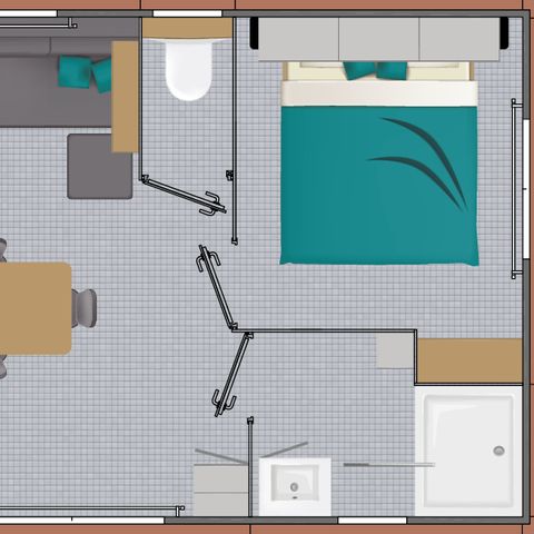 Mobile home 5 persons - Presta+ (Clim+Tv)