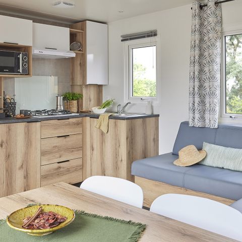 Mobile home 6 persons - Mobilhome PRESTA+Kids 3 bedrooms 2 bathrooms 40m² TV + air conditioning