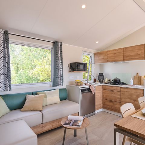 Mobile home 8 persons - PRESTA + 40m² – 4 bedrooms, 2 bathrooms, TV and air conditioning