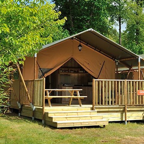 CANVAS AND WOOD TENT 6 people - Safari Lodge Tent | 2 Bedrooms | 6 Pers. | 1 Bathroom