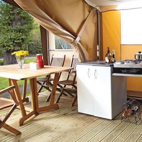 CANVAS AND WOOD TENT 6 people - Safari | 2 Bedrooms | 5/6 Pers. | Single terrace