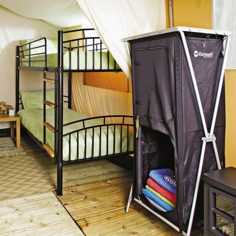 CANVAS AND WOOD TENT 6 people - Safari Tent | Safari Tent | 2 Bedrooms | 5/6 People | Single Terrace