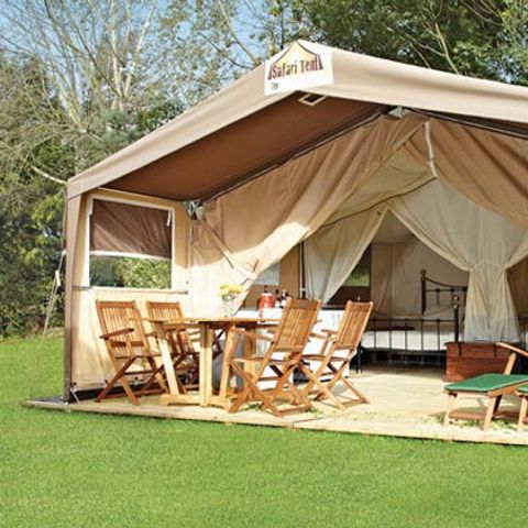 CANVAS AND WOOD TENT 6 people - Safari Tent | Safari Tent | 2 Bedrooms | 5/6 People | Single Terrace