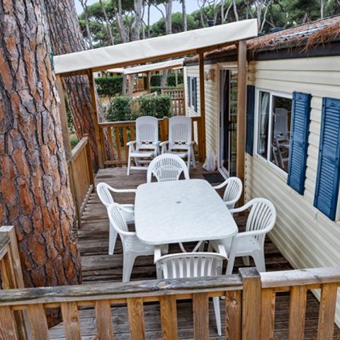 MOBILE HOME 8 people - Classic XL | 3 Bedrooms | 6/8 Pers. | Raised terrace