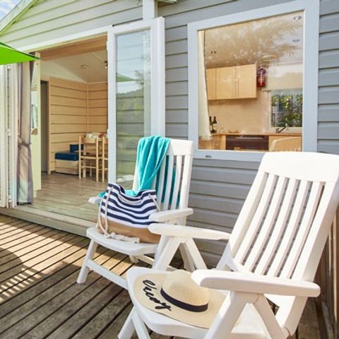 MOBILE HOME 8 people - Comfort XL | 3 Bedrooms | 6/8 Pers. | Terrace with lift, not covered