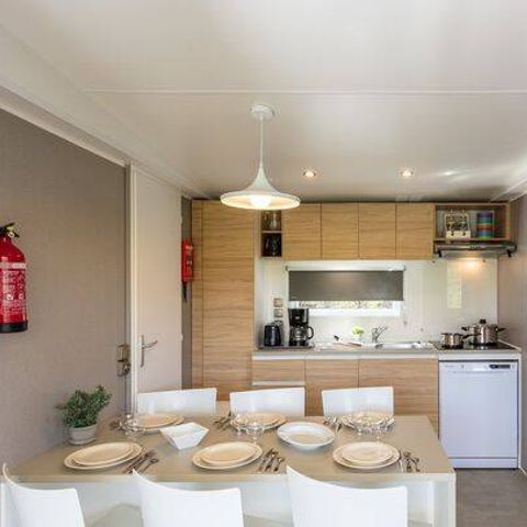 MOBILE HOME 6 people - Mobile-home | Premium | 3 Bedrooms | 6 Pers. | Raised terrace | TV