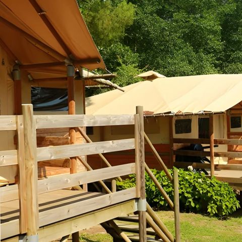 CANVAS AND WOOD TENT 4 people - IGUELDO Lodge sleeps 4