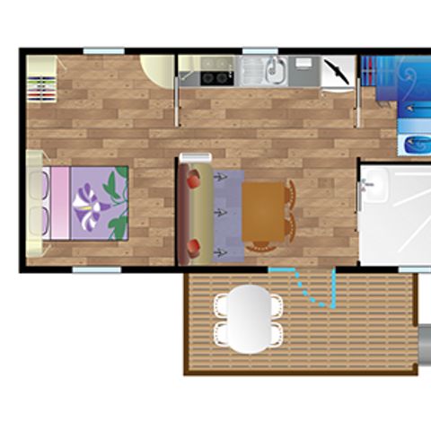MOBILE HOME 4 people - Mobile-home IGUSKI**** (PMR) sleeps 4