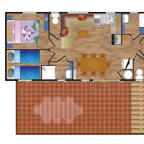 MOBILE HOME 8 people - Mobile-home IBANTELI**** sleeps 8