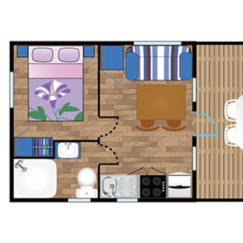 MOBILE HOME 2 people - Mobile-home EREBY**** sleeps 2