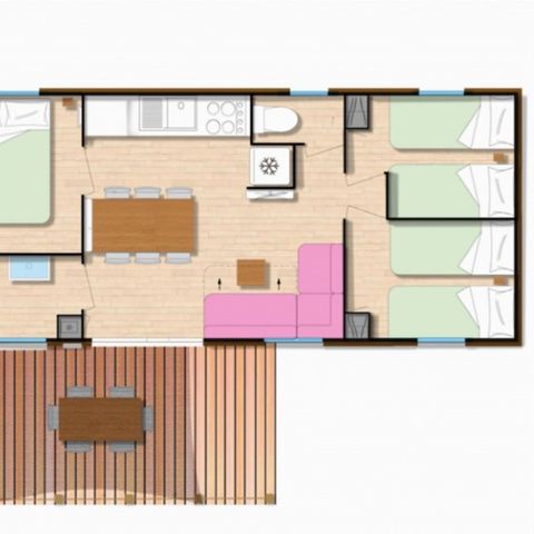 MOBILE HOME 6 people - Mobile-Home SARIMENDI**** sleeps 6