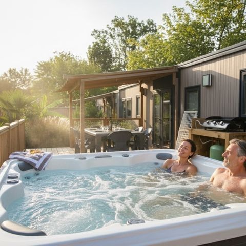 MOBILE HOME 4 people - Mobile-home LUXE ANDIA with spa 4 persons