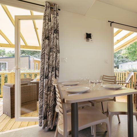 MOBILE HOME 6 people - Premium Azure | 2 Bedrooms | 4/6 Pers. | Raised terrace | Air conditioning