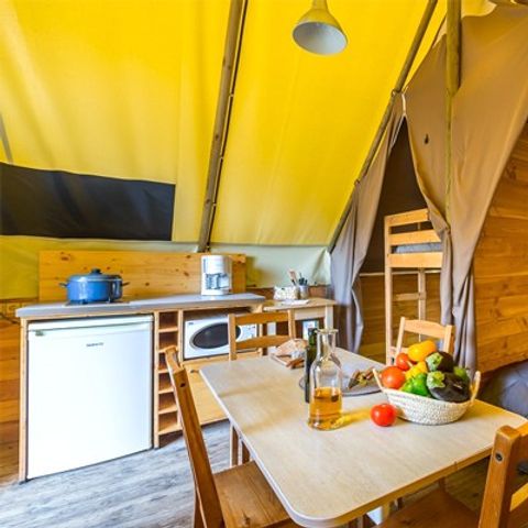 CANVAS AND WOOD TENT 4 people - Eco Lodge Tent | 2 Bedrooms | 4 Pers. | Without bathroom