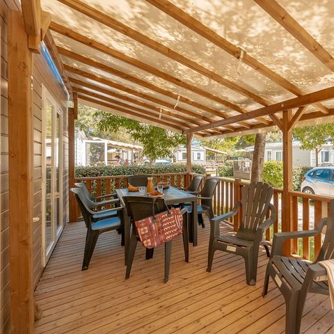 MOBILE HOME 6 people - Mobile-home | Comfort XL | 3 Bedrooms | 6 Pers | Raised terrace | Air conditioning | TV