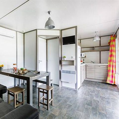 MOBILE HOME 7 people - Chalet | Comfort XL | 3 Bedrooms | 5/7 Pers. | Raised terrace | Air conditioning | TV