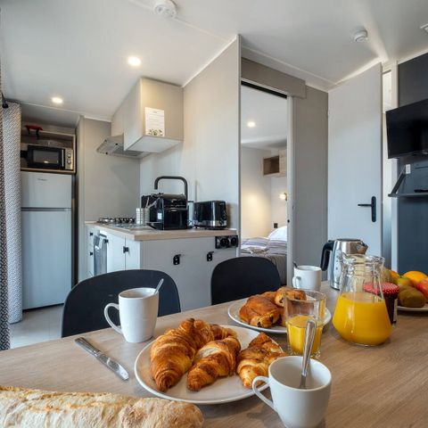 MOBILE HOME 6 people - Mobile-home | Comfort | 3 Bedrooms | 6 Pers. | Covered terrace | 1 Bathroom | Air-con.